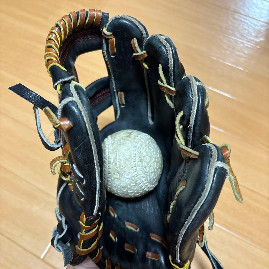 エルタス 軟式野球グローブ 黒金