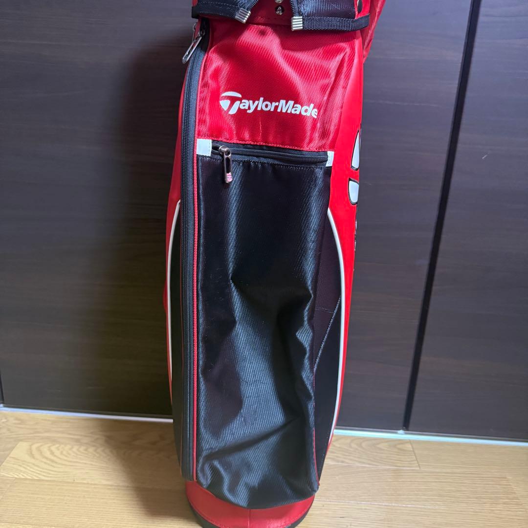 TaylorMade キャディバッグ ゴルフバッグ レッド ブラック