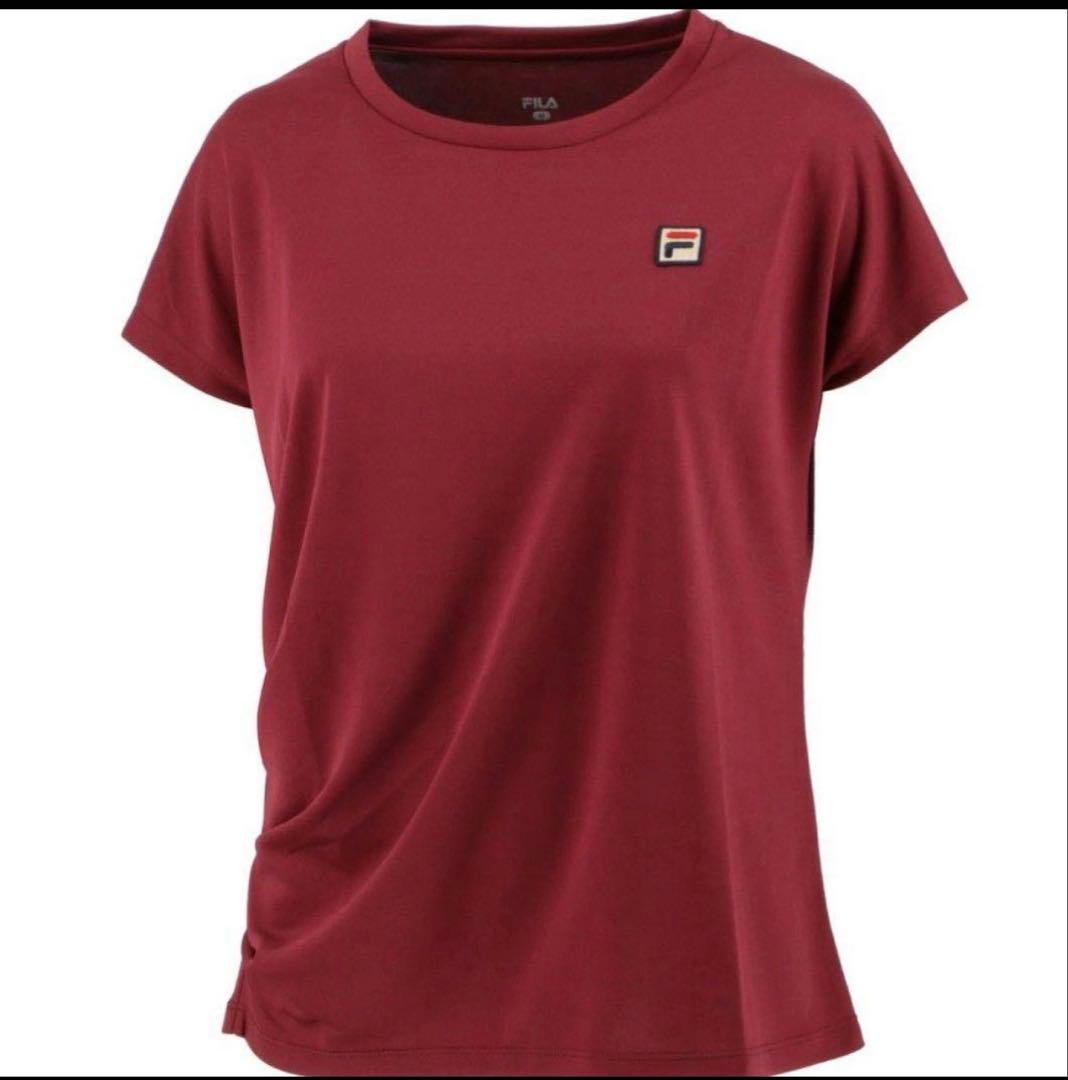 バーガンディ　FILA フィラ　テニス　セットアップ　XL 　大きいサイズ