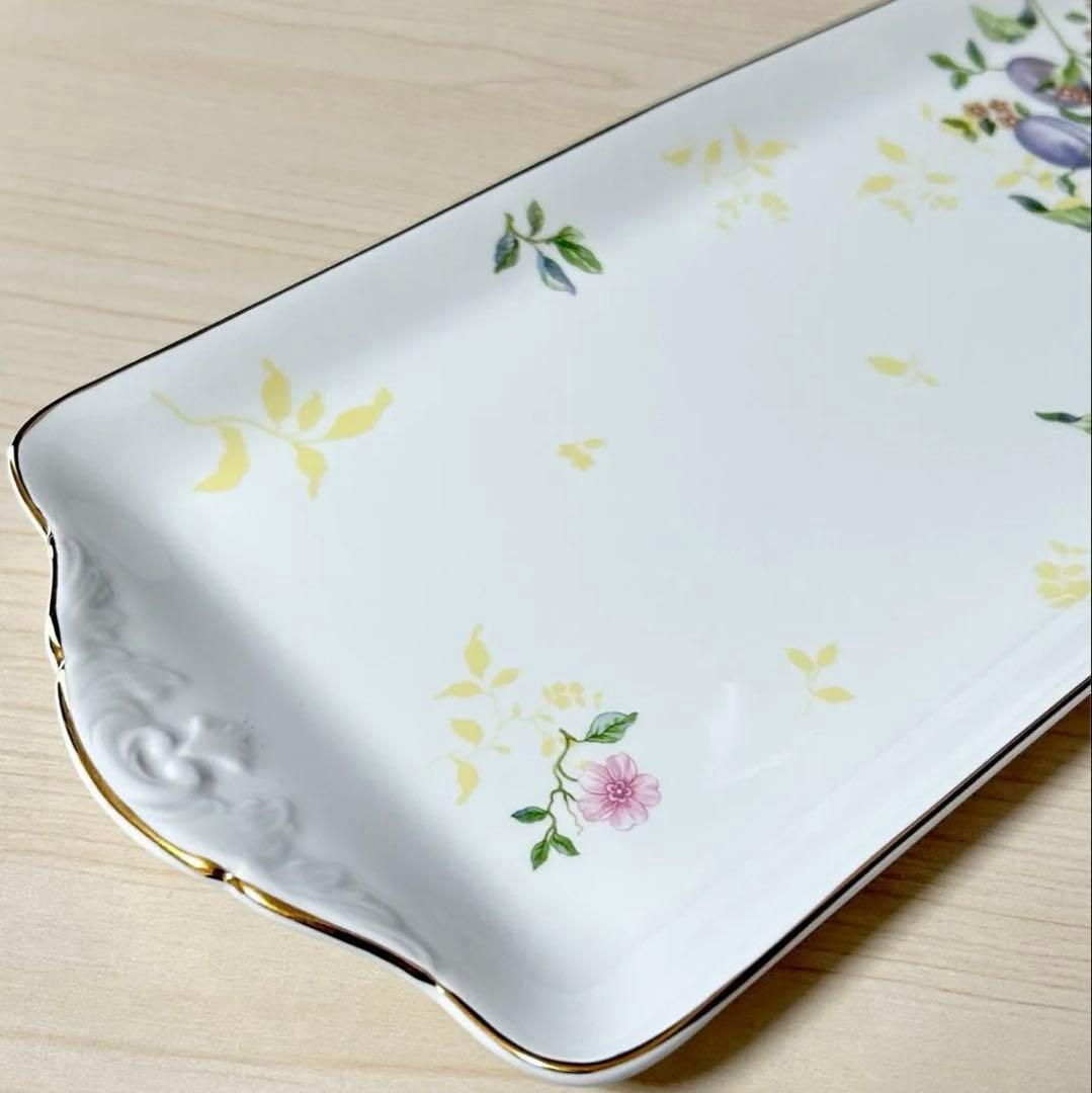 ウェッジウッド　スイートプラムダマスク サンドイッチプレート　※未使用保管品