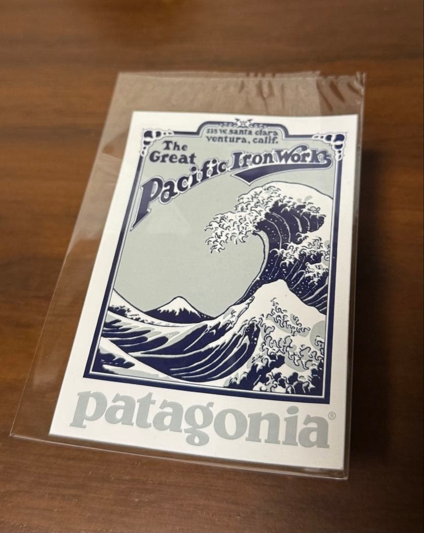 激レア パタゴニア patagonia ステッカー 北斎 波