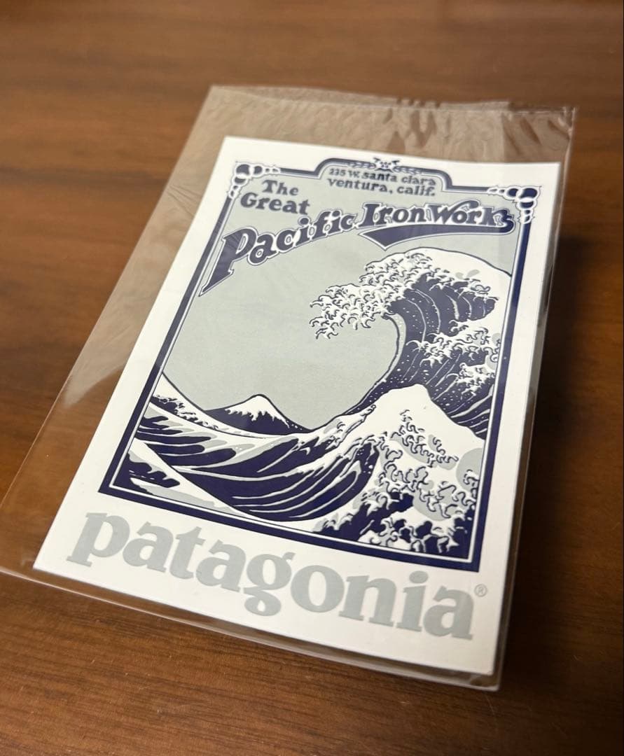 激レア パタゴニア patagonia ステッカー 北斎 波