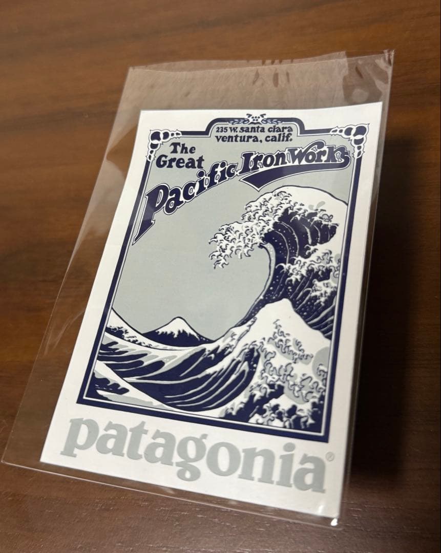 激レア パタゴニア patagonia ステッカー 北斎 波