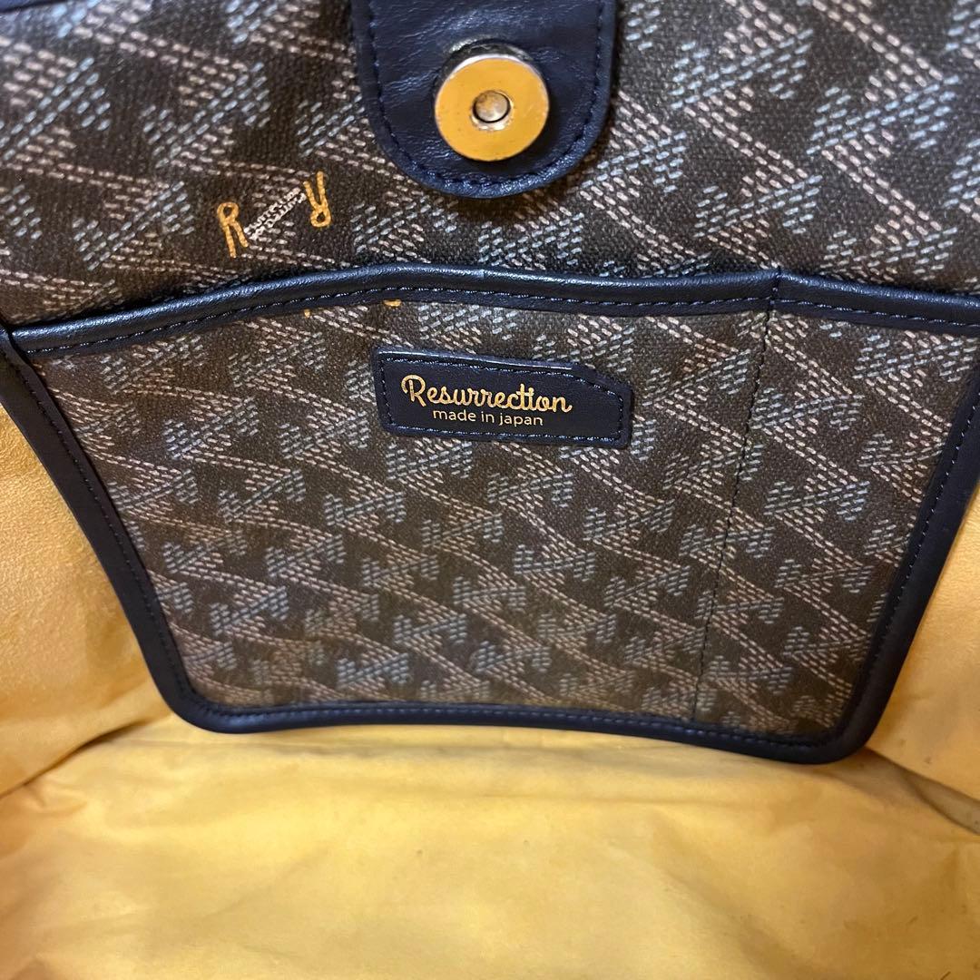 週末値下げ　レザレクション　トートバッグ　ネイビー