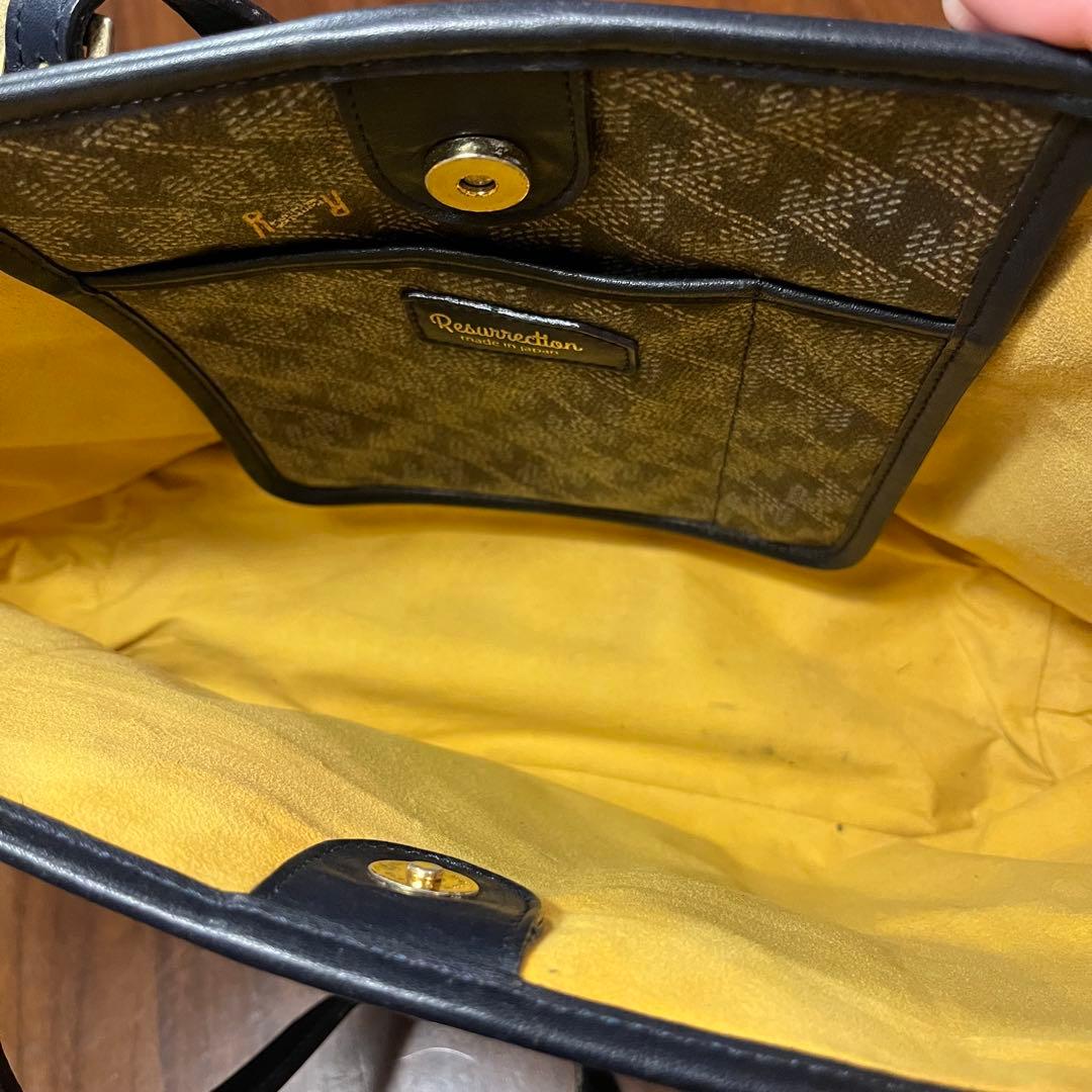週末値下げ　レザレクション　トートバッグ　ネイビー