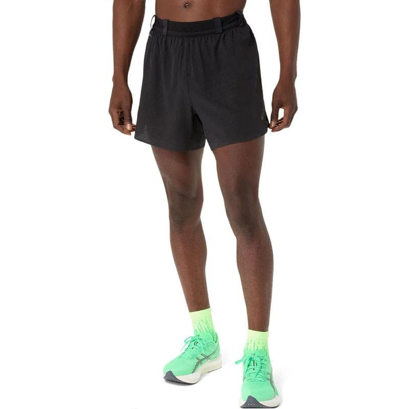【新品 L-XL ブラック】アシックスRUN5インチショーツ