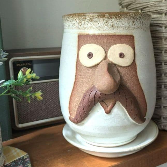 BROWN by 2-tacs POTTERY SERIES 陶器プランター 白