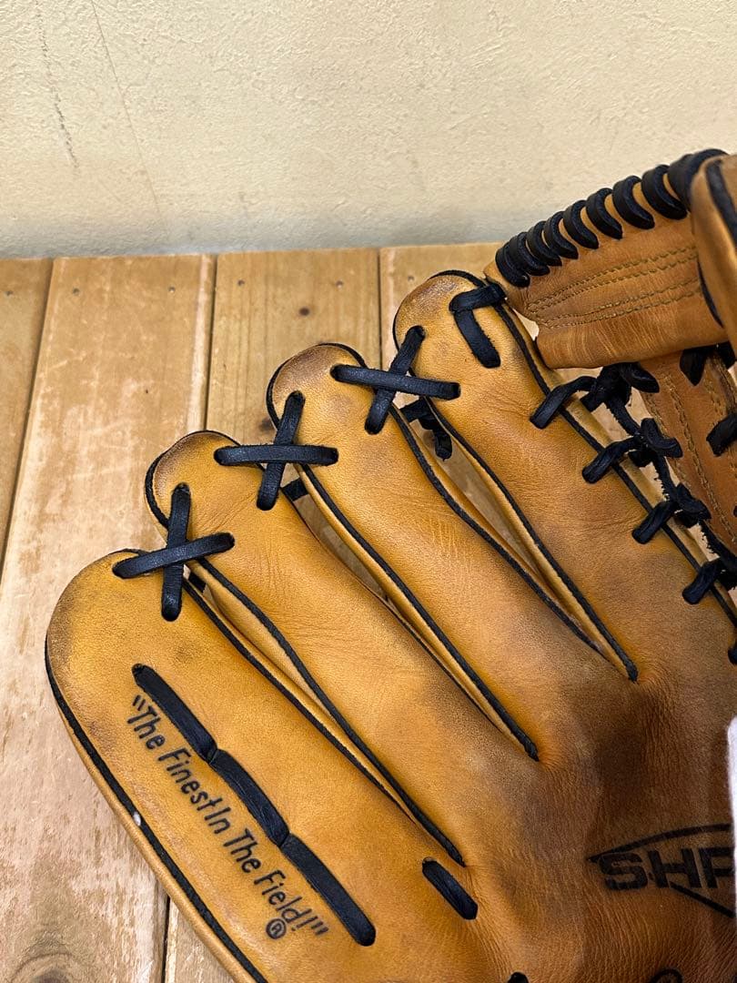 Rawlings 軟式グローブ キャメル　外野手用　保管袋付き　程度良