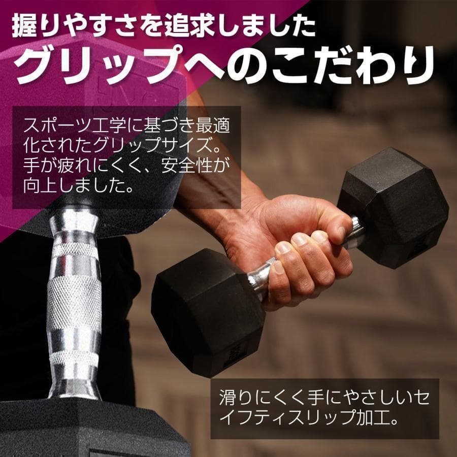 ダンベル10kg 2個セット 六角 筋力トレーニング 鉄アレイ621
