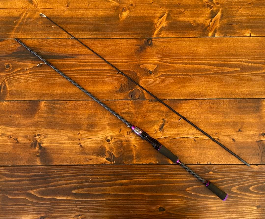 2ピースロッド　バスロッド　6ft 1.8M スピニングロッド　カーボンロッド