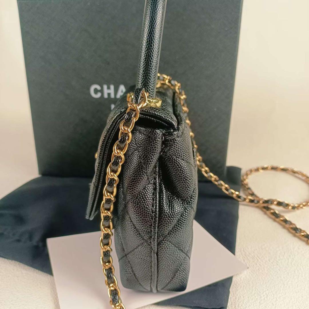 CHANEL ノベルティ ミニショルダーバッグ キルティング ゴールド 2WAY