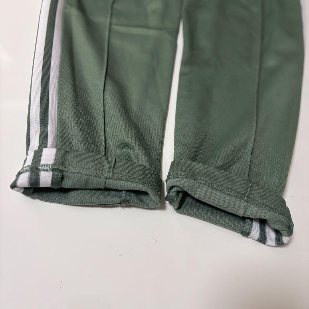 ☆人気　アディダス　ベッケンバウワー　トラックパンツ　ジャージ　くすみ緑系 L