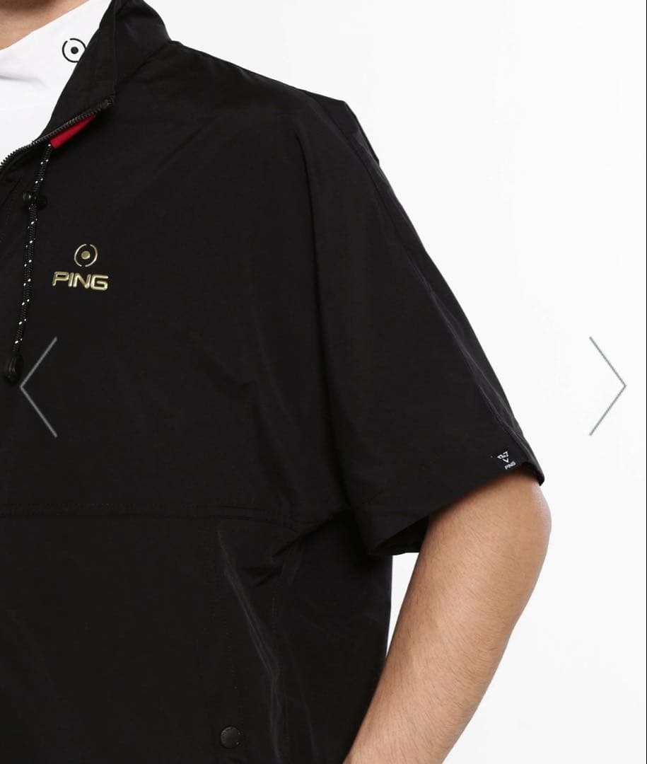 新品定価3.2万 PING APPAREL 2WAYフルジップブルゾン ブラック