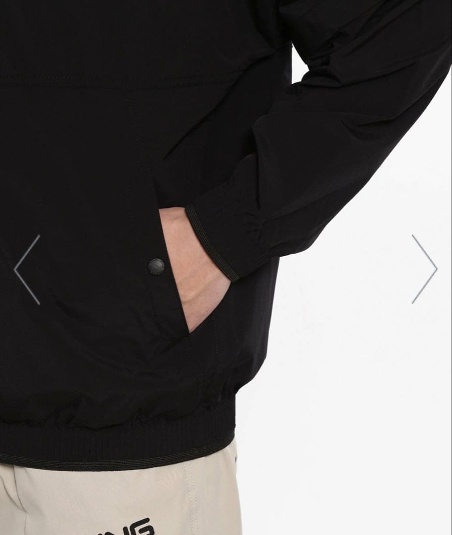 新品定価3.2万 PING APPAREL 2WAYフルジップブルゾン ブラック
