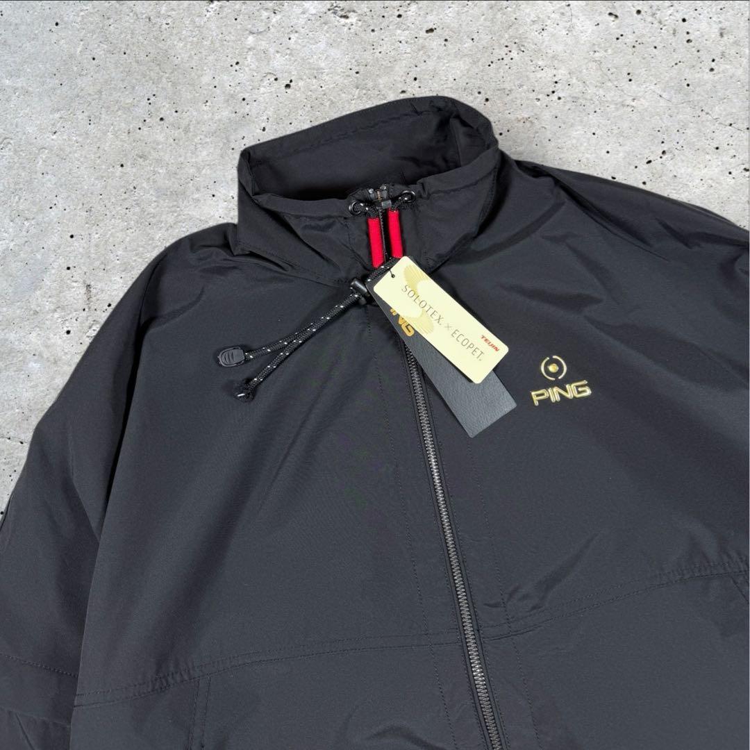 新品定価3.2万 PING APPAREL 2WAYフルジップブルゾン ブラック