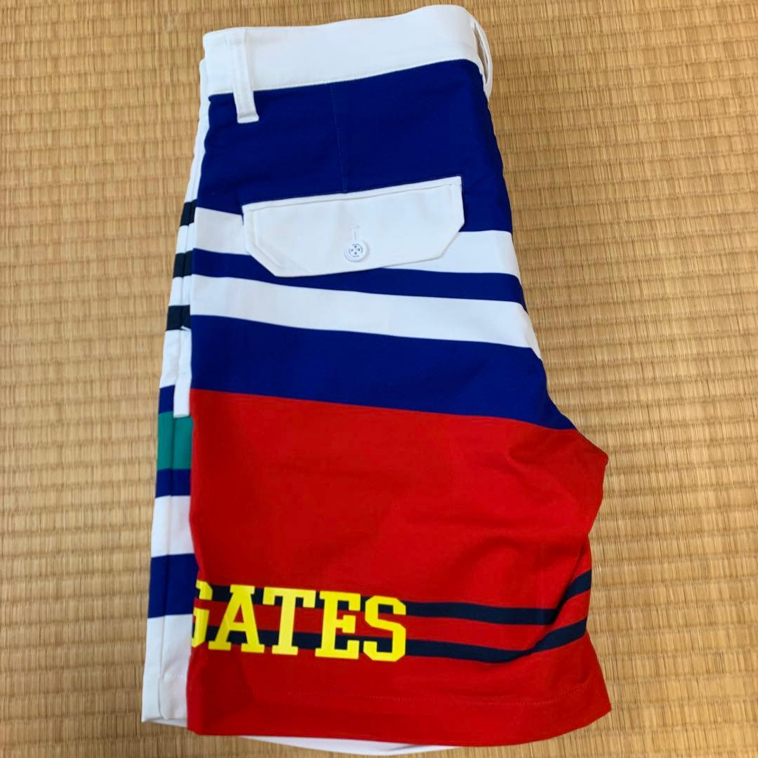 PEARLY GATES ストライプショートパンツ