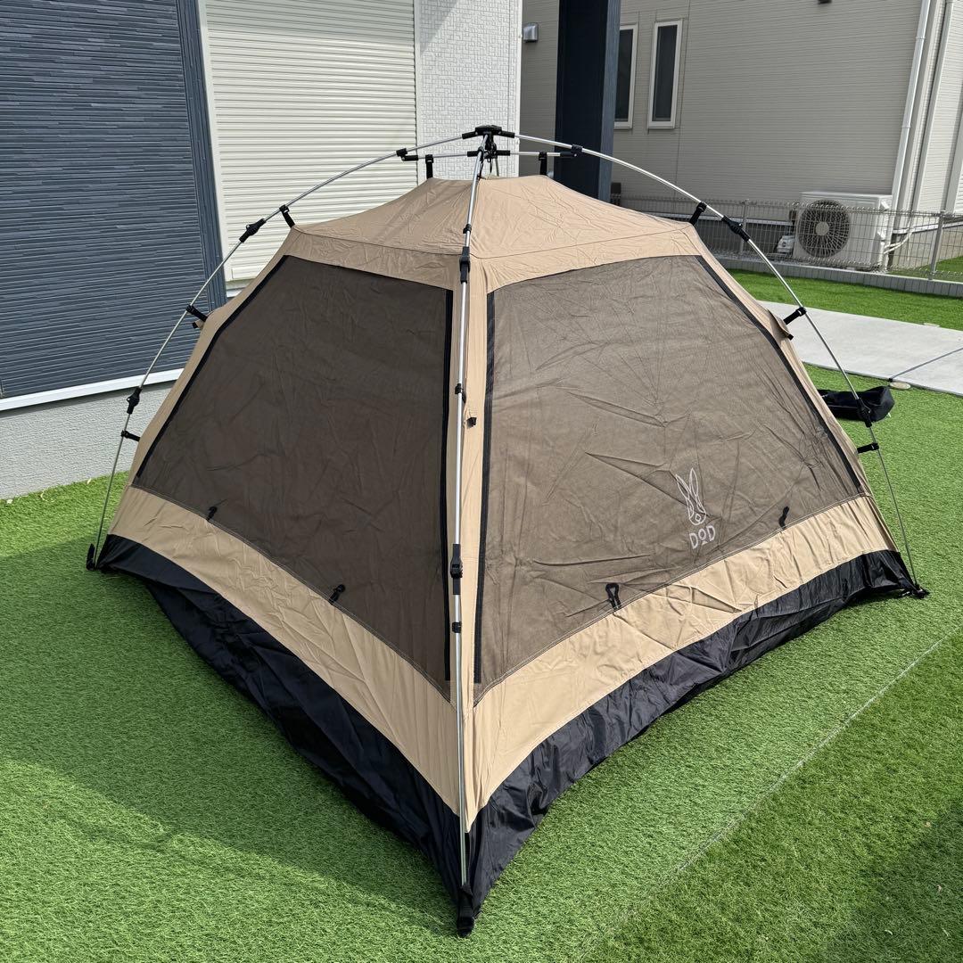 廃盤 DOD KANGAROO TENT M ワンタッチテント　3人用 ベージュ