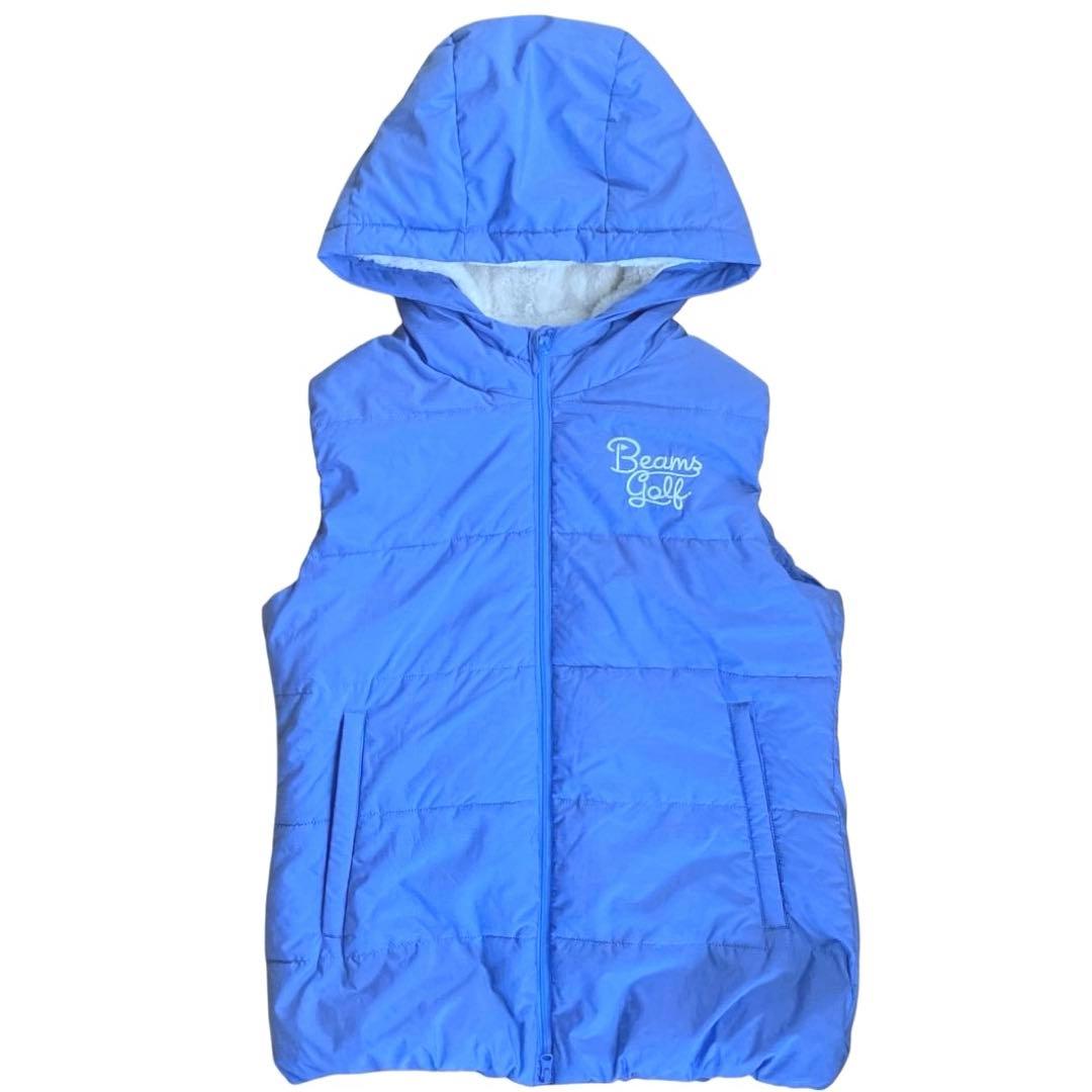 【美品】 BEAMS GOLF レディース 裏ボア フーディーベスト Sサイズ