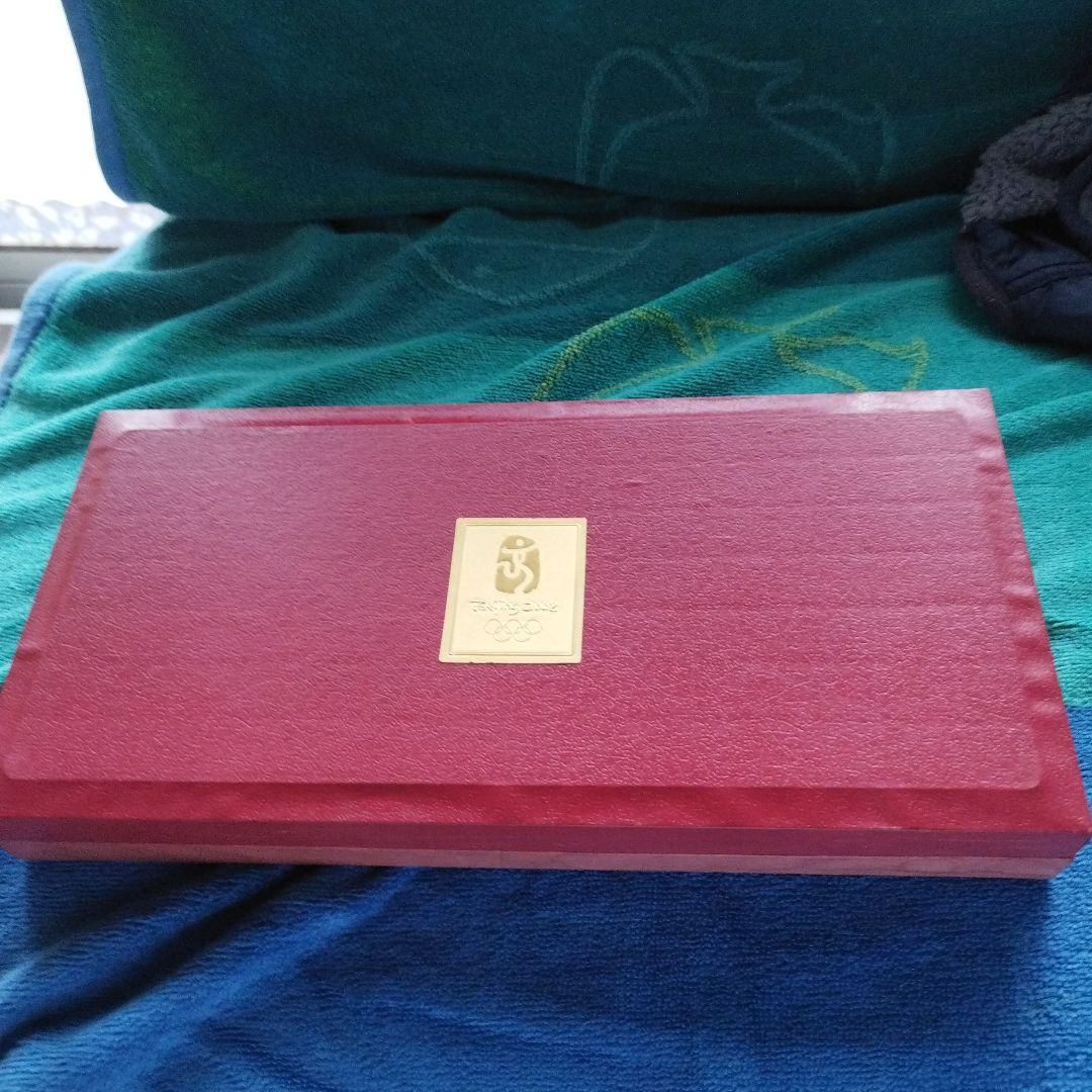 2008北京オリンピック記念硬貨 5枚セット 木製ケース付き