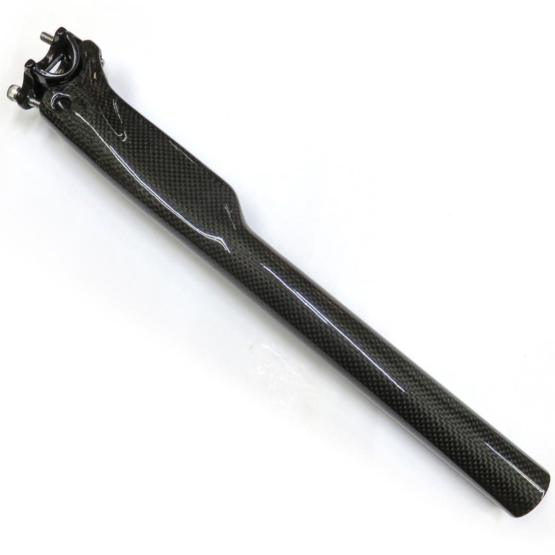 カーボン製エアロ形状シートポスト／径31.6mm／長約360mm／自転車用
