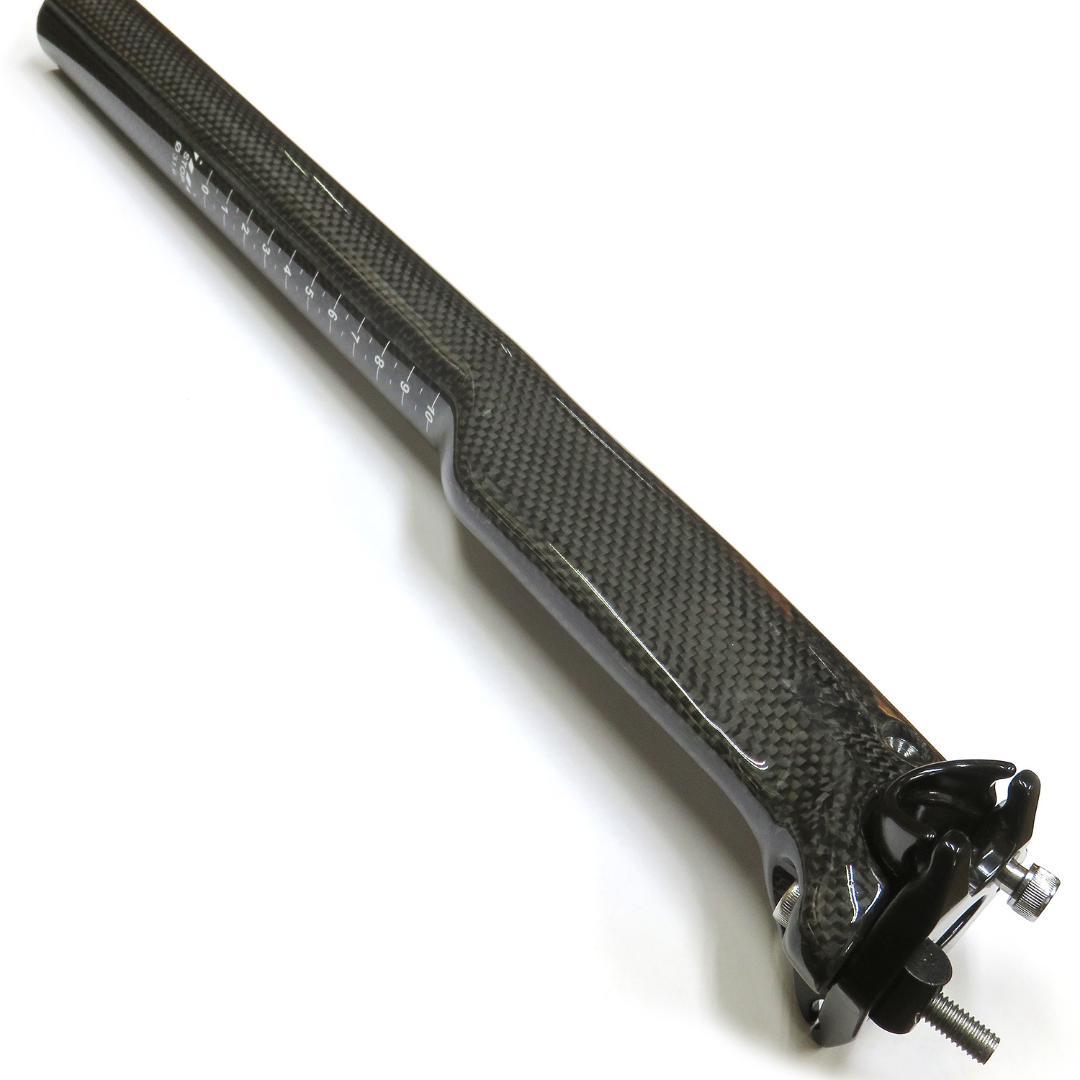 カーボン製エアロ形状シートポスト／径31.6mm／長約360mm／自転車用