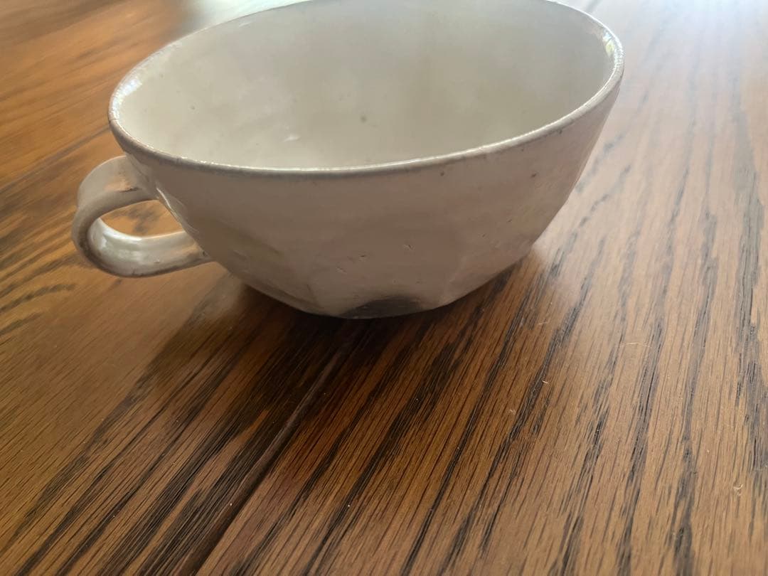 花岡隆　面取　粉引　スープカップ
