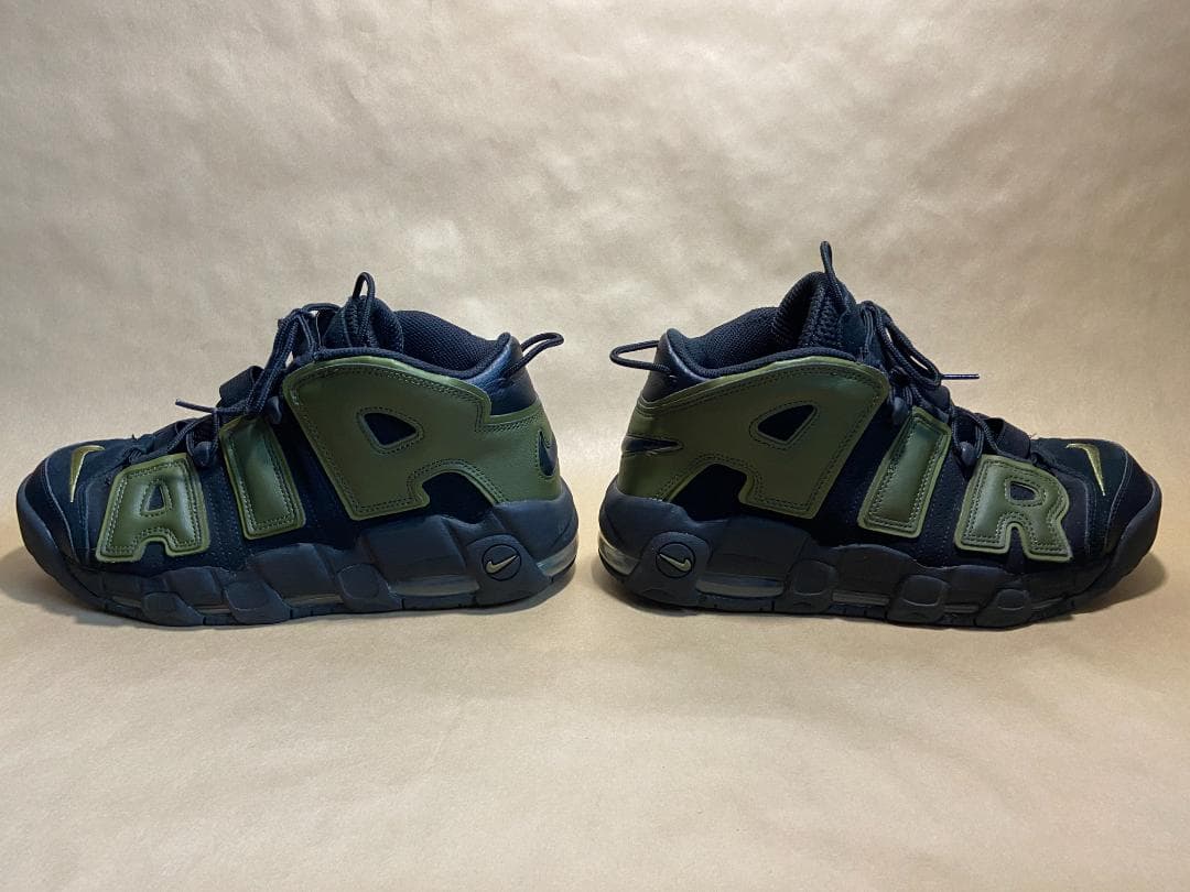 NIKE AIR MORE UPTEMPO モアテン ブラック/オリーブ 中古