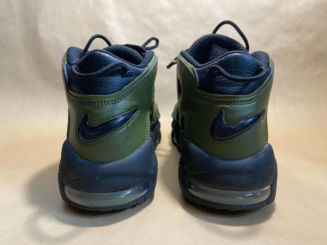 NIKE AIR MORE UPTEMPO モアテン ブラック/オリーブ 中古