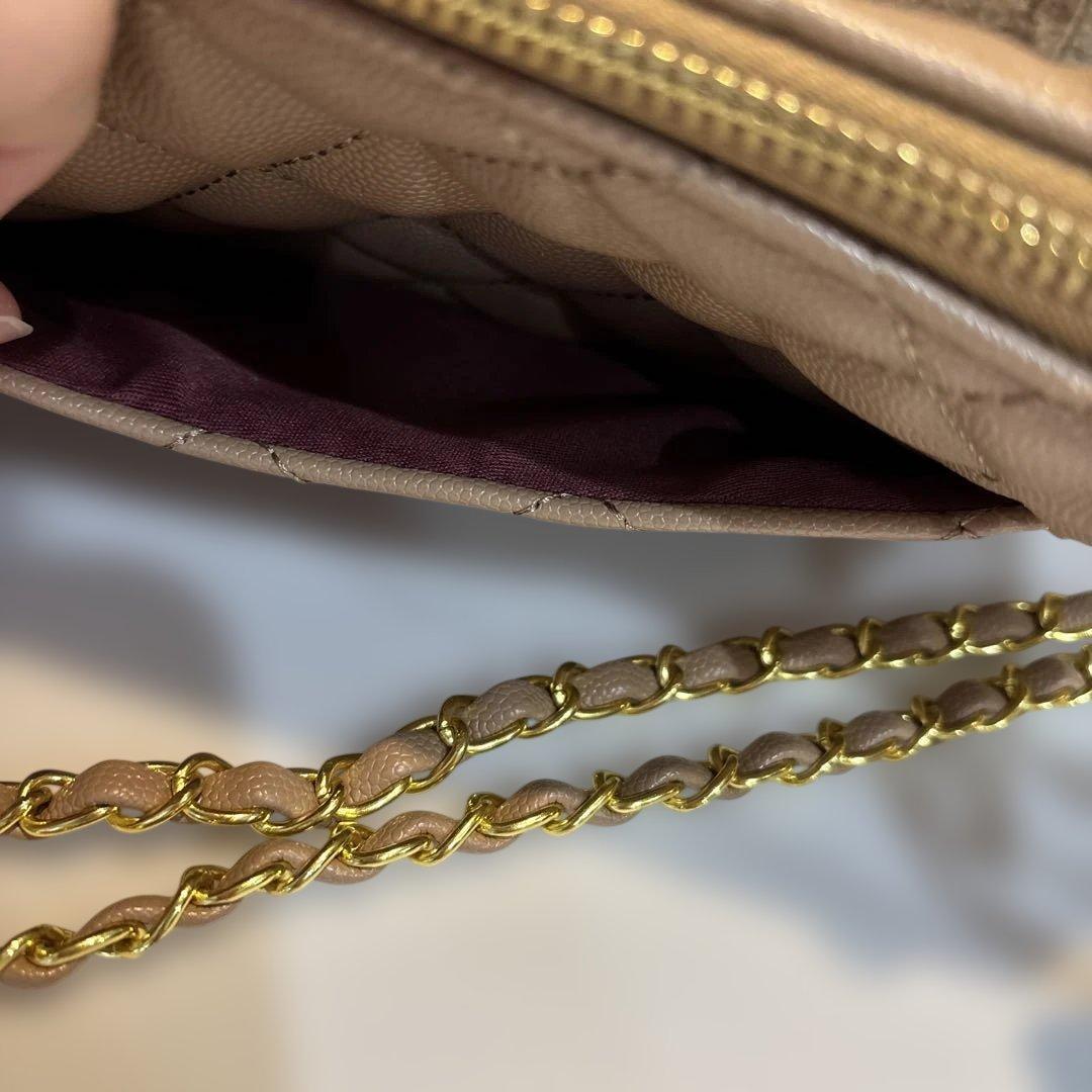 シャネル　CHANEL ショルダーバッグ　ベージュ　ノベルティ