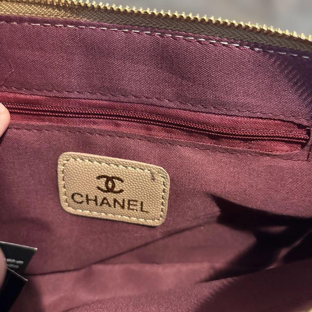 シャネル　CHANEL ショルダーバッグ　ベージュ　ノベルティ