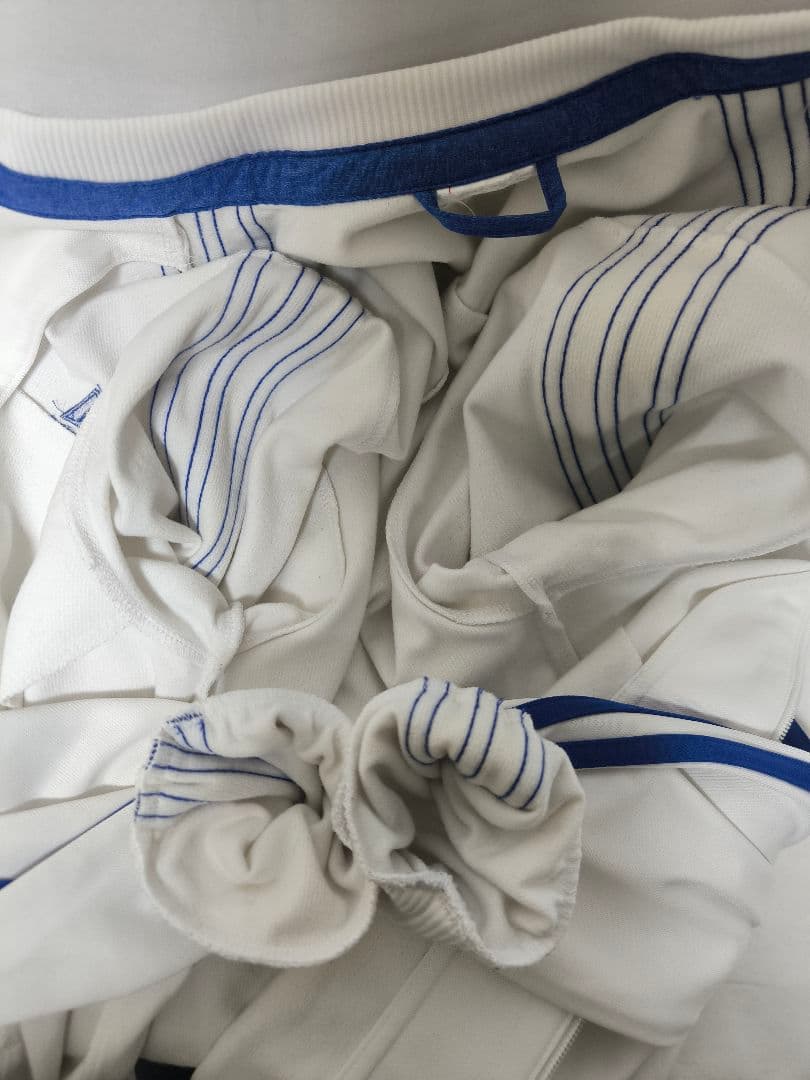 【訳あり】adidas Chelsea FC アンセムジャケットMワッペン　白赤