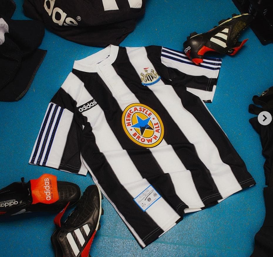 adidas ニューカッスル・ユナイテッドFC 1995-97 ホームシャツ