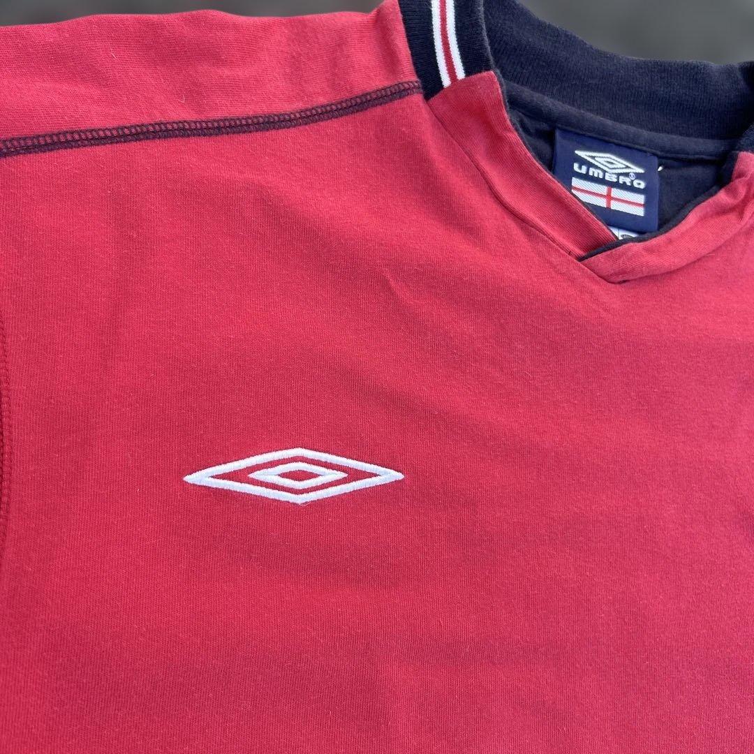 ウェア 02/04 L ENGLAND UMBRO football shirt
