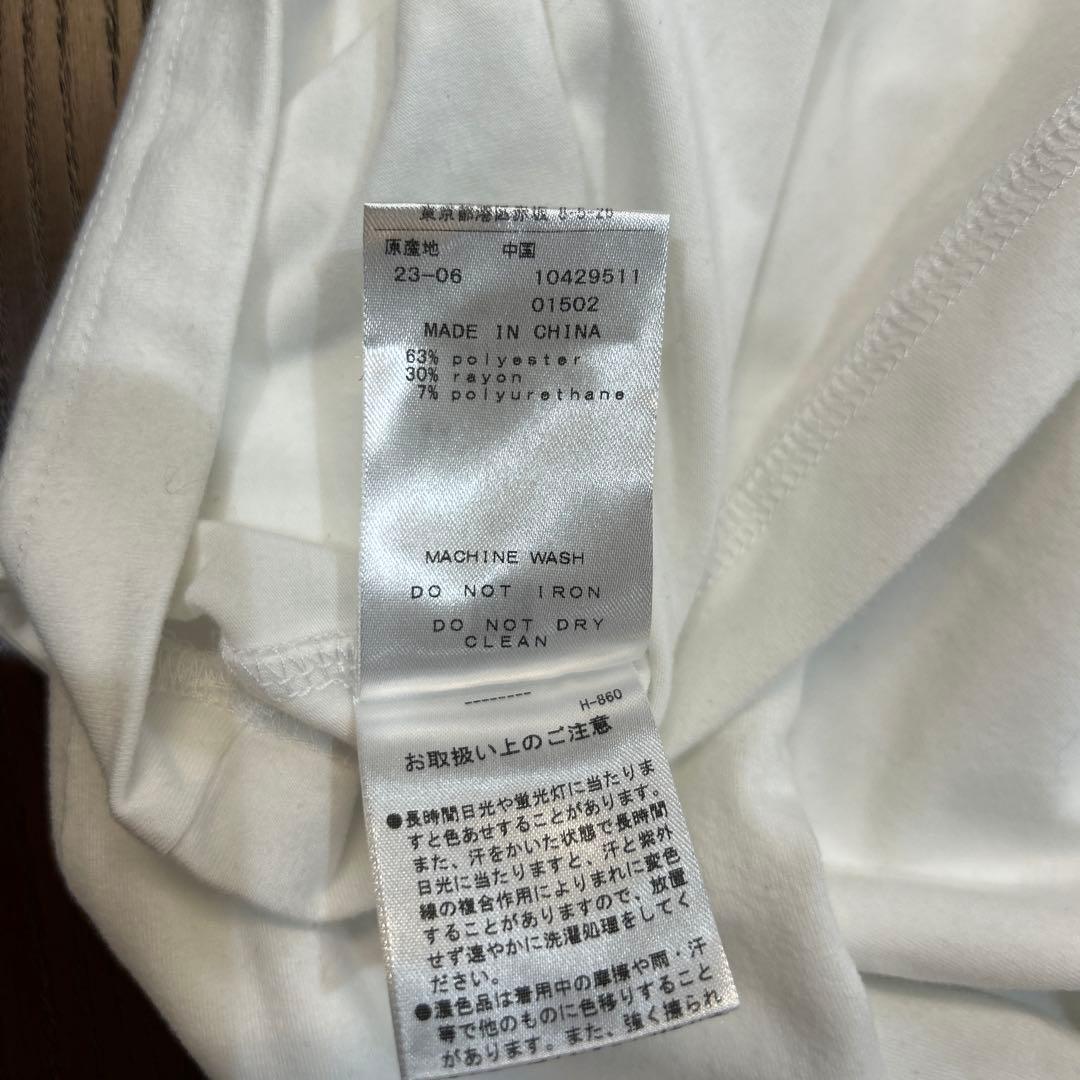 JACK BUNNY タートルネック長袖シャツ ホワイト　　　 サイズ　4