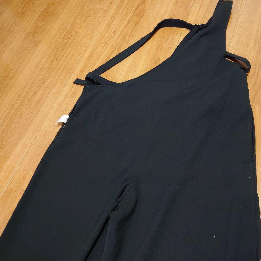 片側サロペットパンツ
