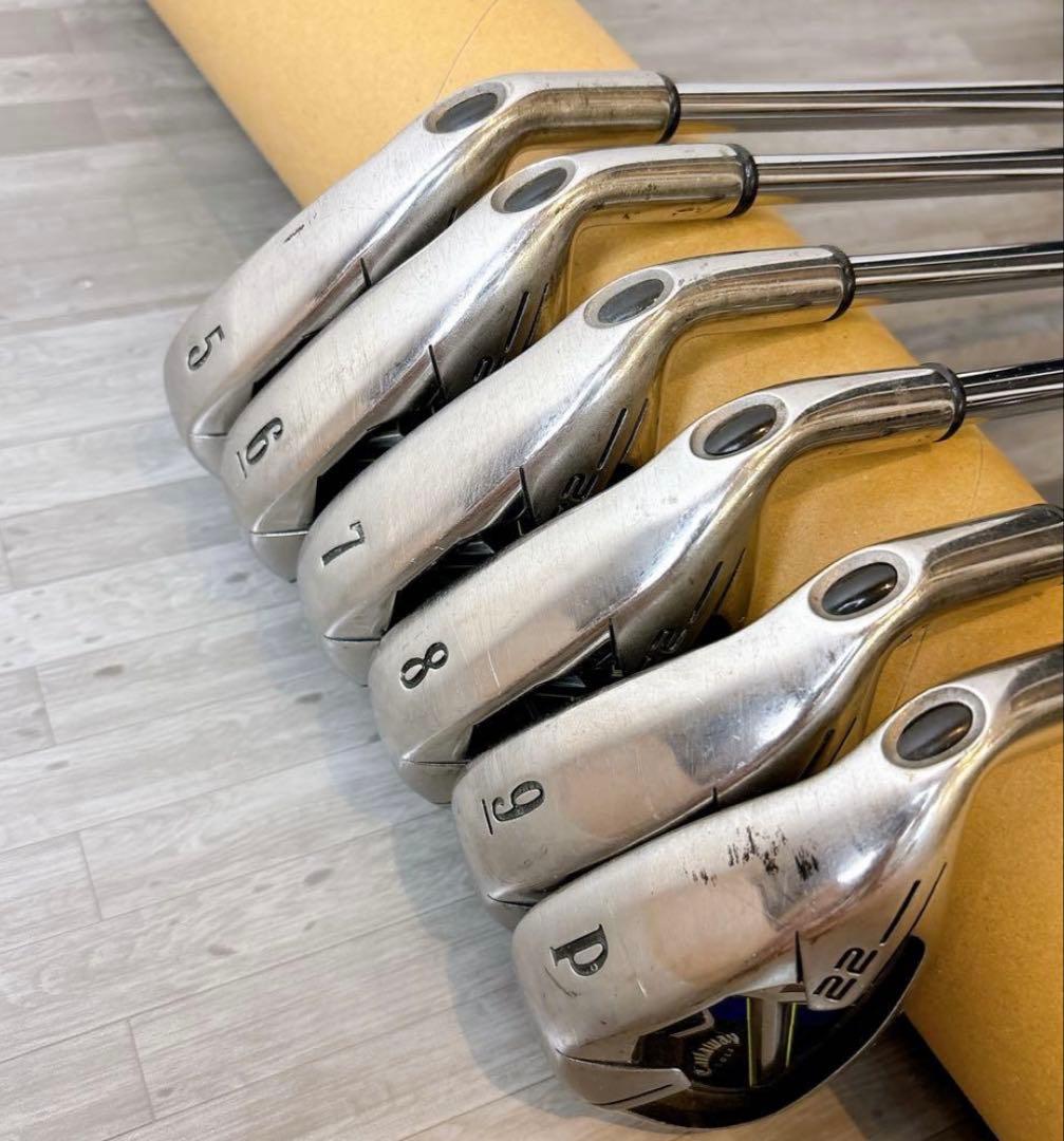 【名器】 Callaway キャロウェイ X-22 6本 アイアン メンズ