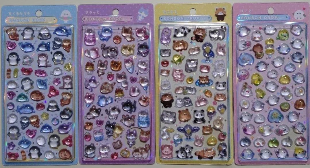 イオン　ボンボンドロップシール　4種　8枚