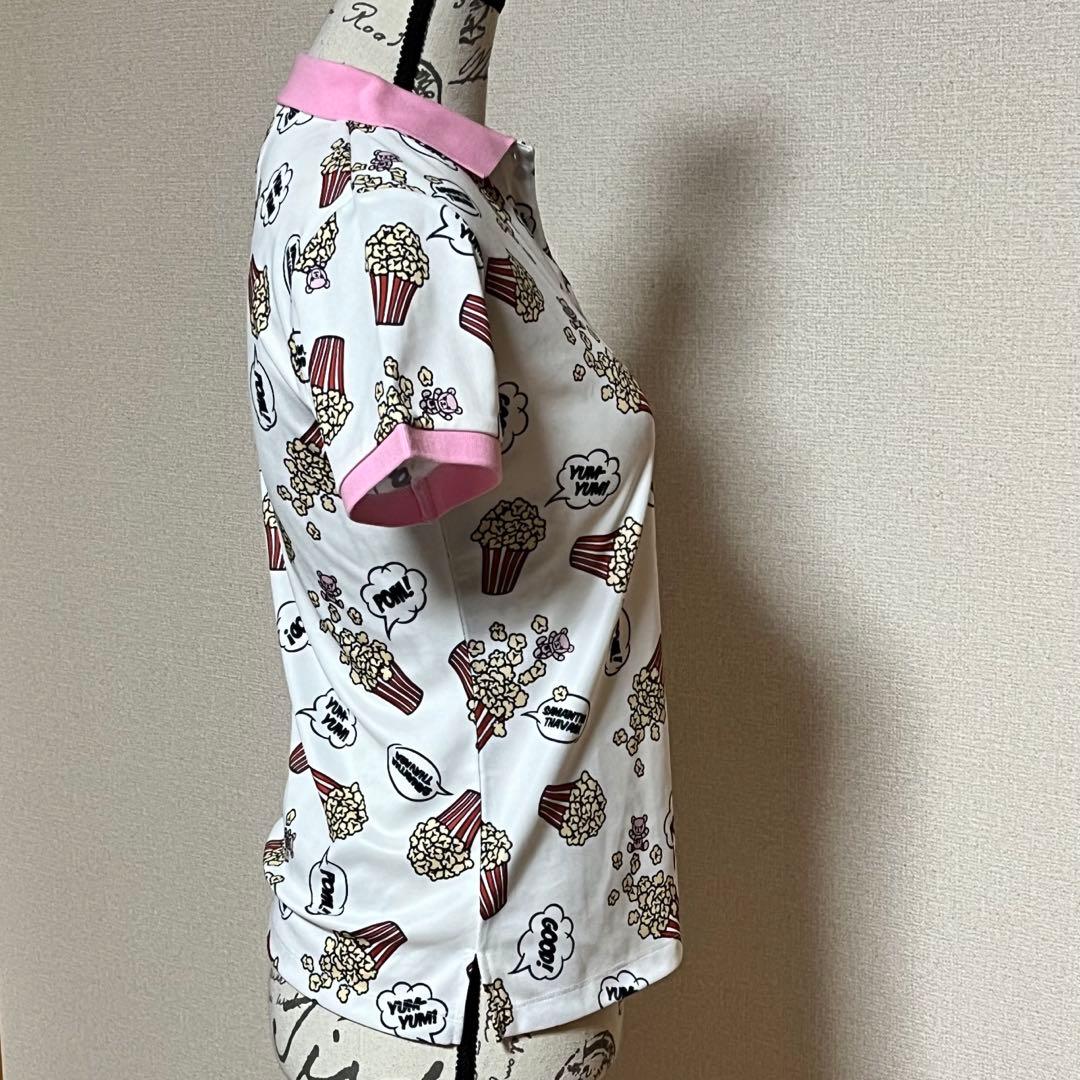 サマンサ　ゴルフ　ウェア　ポロシャツ　半袖　トップス　ポップコーン