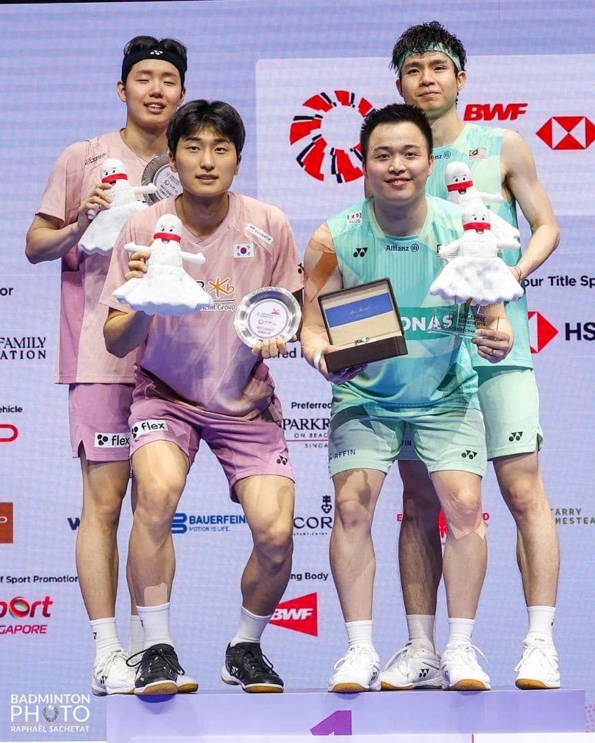 YONEX選手支給品韓国国家代表選手モデル上下セット 実業団TONAMI桃田賢斗