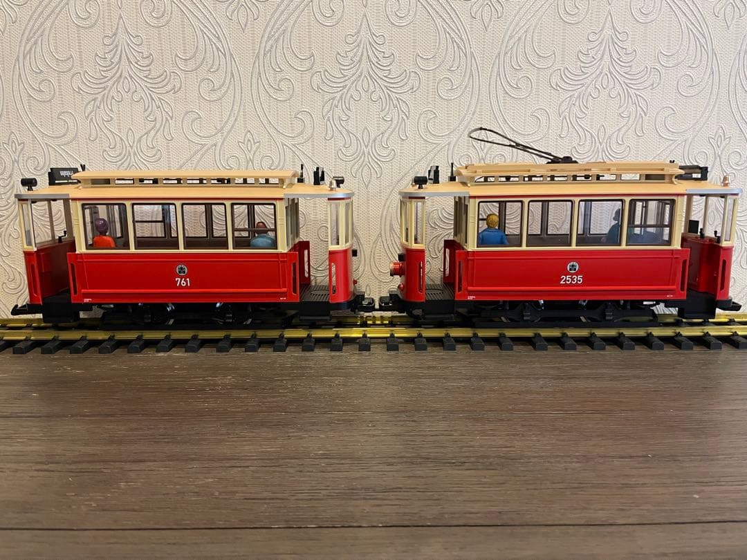 Gゲージ　LGB ハンブルグ路面電車2両セット