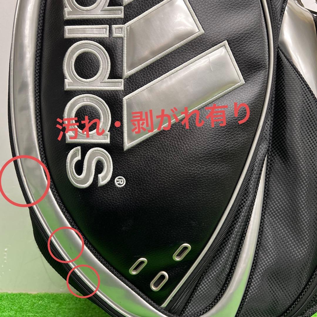 アディダス adidas ゴルフバッグ　8インチ　ブラック　メンズ　中古品