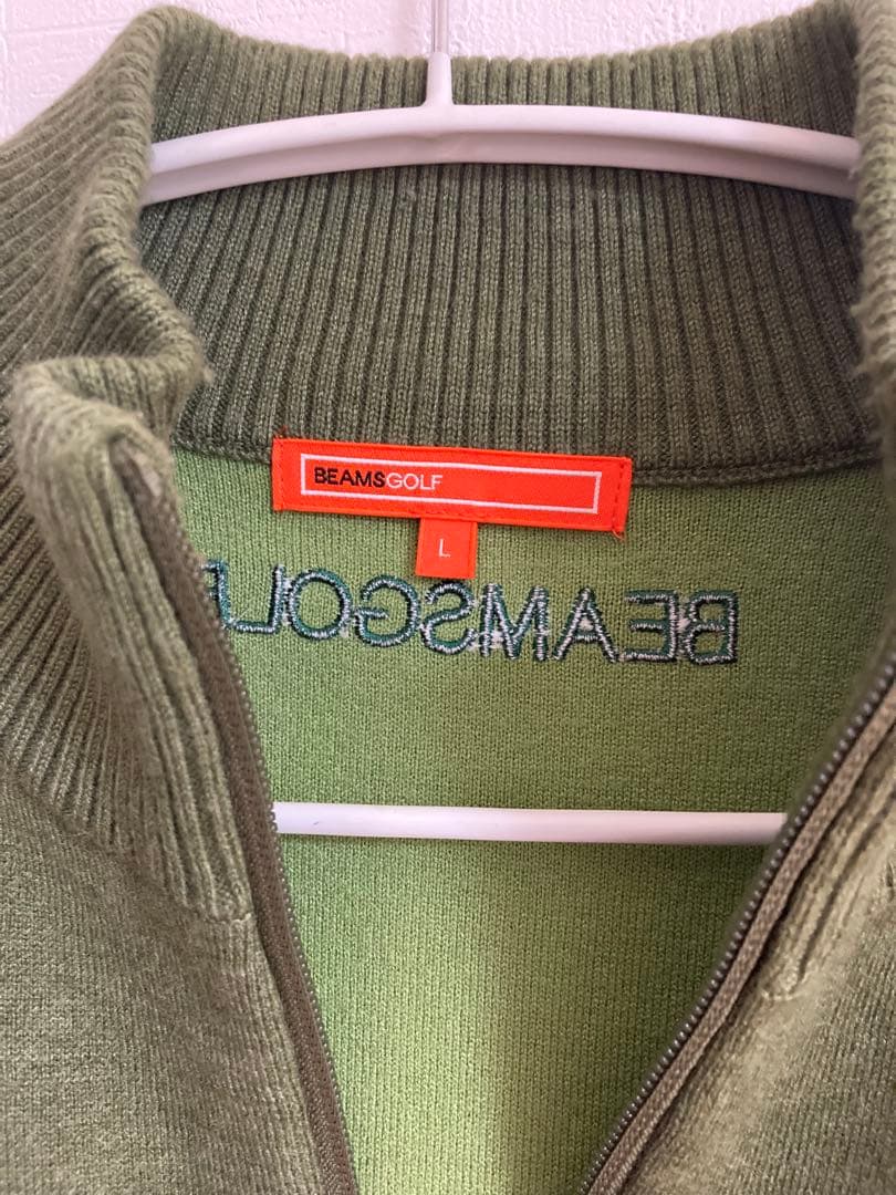 BEAMS GOLF オリーブグリーン ニット L