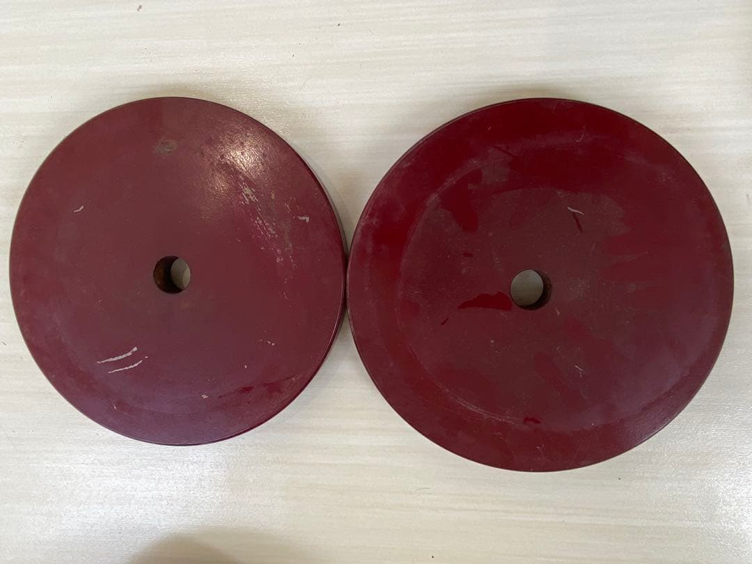 NIPPO JAPAN プレート 10kg × 2枚セット（赤塗装）