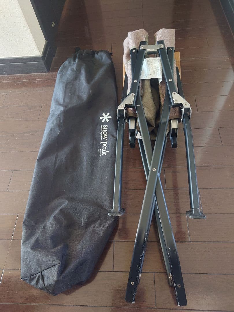  peak スノーピーク　ローチェアショート グレー