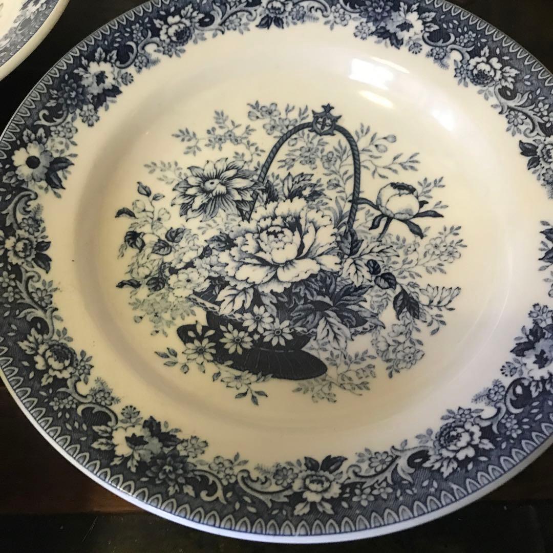 美品　希少　ニッコー　NIKKO　ヴィンテージ　盛り皿　花の絵柄が可愛い　スープ