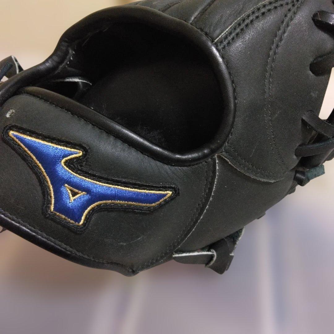 Mizuno 黒 レザー 野球用グローブ
