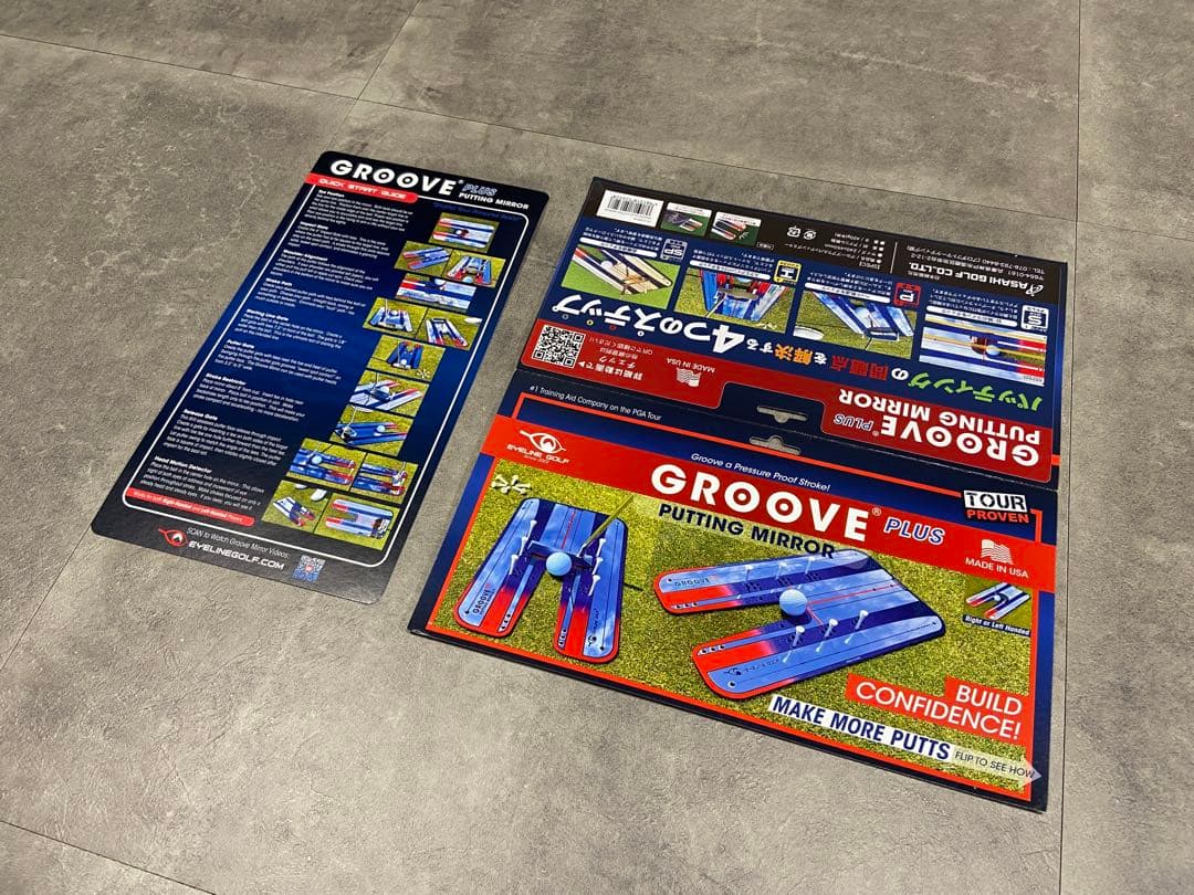 パッティングミラー、アイラインゴルフ、グルーブプラス、 パター練習器具