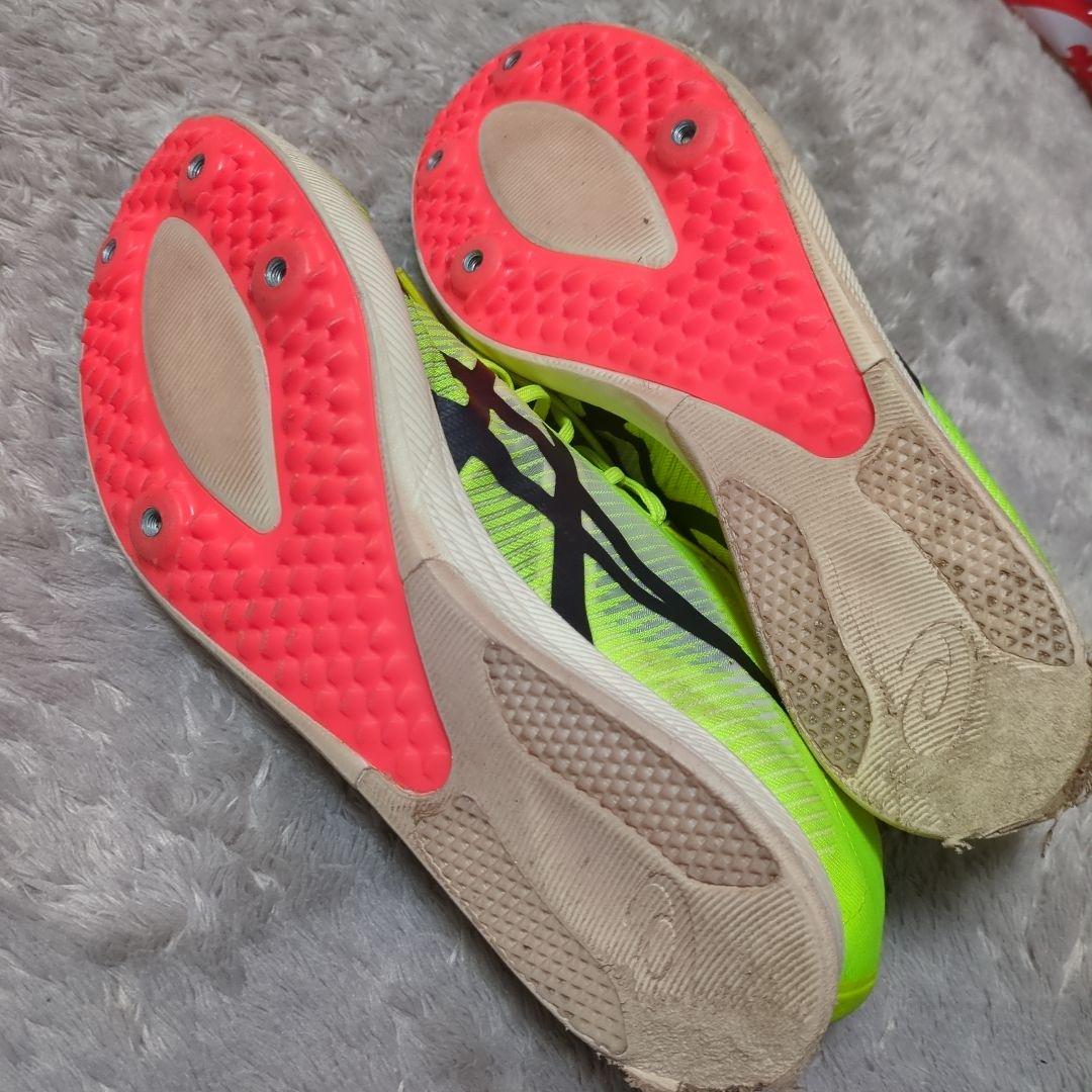 ASICS スパイクシューズ 26.5cm ネオンイエロー