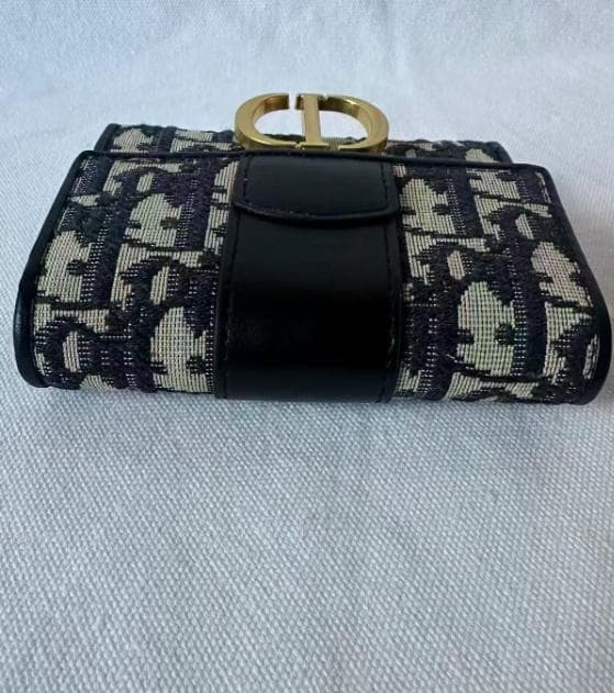 Dior 30モンテーニュ 三つ折り財布 オブリークsa