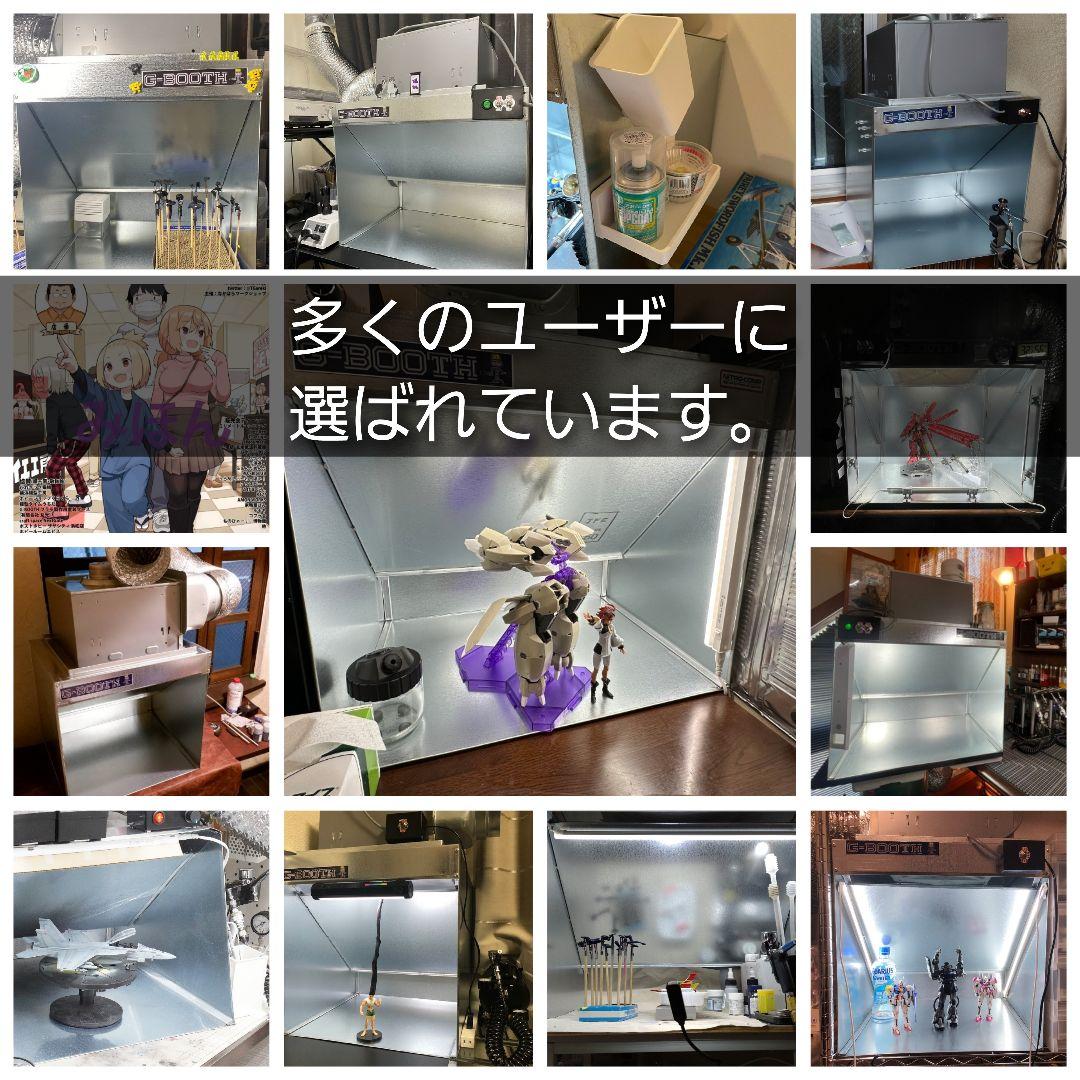 G-Booth静音研磨塗装ブース実用新案　三段階切替　風量430ｍ3/ｈセット